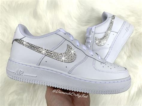 nike air force 1 damen weiß glitzer|weiße air force 1.